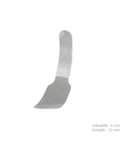 Geniş ön bölge kavitelerinde derin polimerizasyon sağlayan, 10 mm genişliğinde ve 6 mm yüksekliğinde, üç boyutlu şekillendirilmiş şeffaf polyester Golddent GD Transparan Spoon Matrix bandı