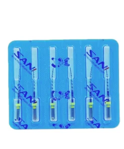 SANI Taper File Blue, CM Wire teknolojisi ve özel 'Blue' ısıl işlemi sayesinde aşırı kavisli kanallarda dahi kanal eğimini (transportasyon yapmadan) güvenle takip eder.