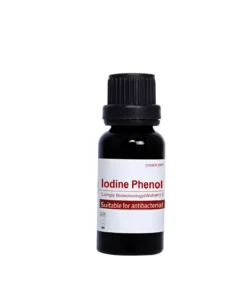 Longly marka 20ml şişe formunda iyot fenol solüsyonu (Iodine Phenol Solution). Periapeks cerrahi ve periodontal tedaviler sonrası oluşan granülasyon dokusunun kimyasal debridmanı ve dentin hipersensitivitesini (diş hassasiyeti) azaltmak için duyarsızlaştırma tedavilerinde kullanılan antimikrobiyal solüsyon.