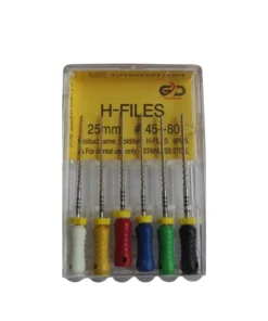 45, 50, 55, 60, 70 ve 80 numaralı eğeleri içeren ileri seviye genişletme setidir. Geniş kanallarda artan direnç ihtiyacını karşılar, kalıntıları mükemmel tahliye eder . Kaymaz kauçuk sapa sahiptir . Kutu içeriği: 6 adet asorti eğe