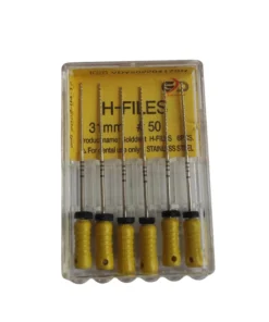 Kök kanalının en derin kısımlarında yıkama solüsyonları için geniş alan yaratır. Paslanmaz çelik formuyla yüksek direnç gösterir. Kaymayı önleyen tırtıklı kauçuk sapa sahiptir. Kutu içeriği: 6 adet.