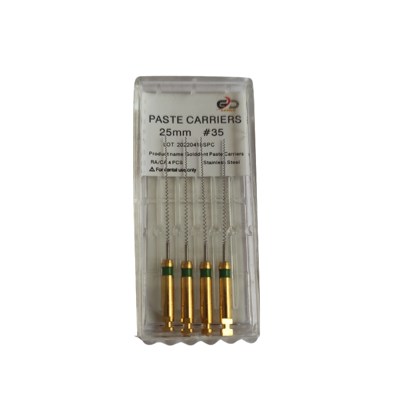 Kök kanal tedavilerinde kanalın homojen bir şekilde doldurulması klinik başarının temel adımlarından biridir. Golddent Lentülo (Paste Carrier) No 35, endodontik tedavilerde kanal içerisine pat, sealer (kapatıcı) ve çeşitli kanal dolgu simanlarının güvenle ve etkili bir şekilde iletilmesi amacıyla özel olarak tasarlanmıştır
