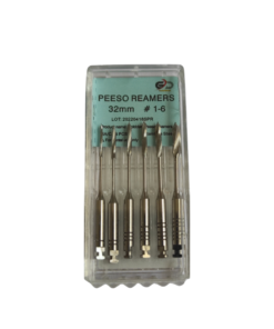 Golddent Peeso Reamers endodontik döner kanal eğesi, kök kanal tedavisinde üst düzey performans ve güvenlik sağlamak üzere tasarlanmıştır. Diş hekimliğinde sıklıkla 'Pesso' olarak da aratılan bu enstrüman, kanalın koronal üçlüsünün şekillendirilmesinde ve post yuvası hazırlığında etkin çözümler sunar . Asorti paket, kliniğinizin tüm boy ihtiyaçlarını tek kutuda karşılar.