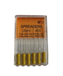 Kök kanal tedavilerinde (Endodonti) kanal dolgu materyallerinin lateral (yanal) kondenzasyonu için özel olarak tasarlanmış Golddent Spreader el eğesi