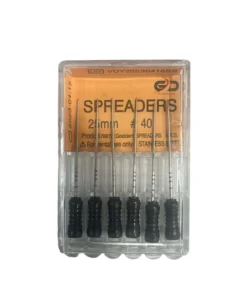 Kök kanal tedavilerinde (Endodonti) kanal dolgu materyallerinin lateral (yanal) kondenzasyonu için özel olarak tasarlanmış Golddent Spreader el eğesi